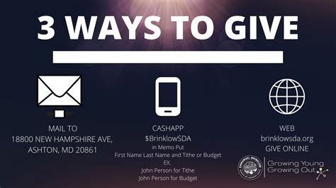 Ways To Give .